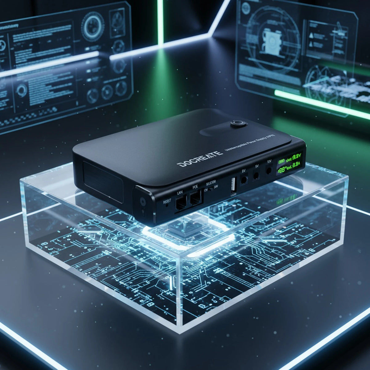 UPS Uninterruptible Power Without Battery UPS Backup Battery Power Supply Supports 5V/9V/12V for Router/Modem/ Camera