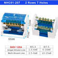 207 211 407 Din Rail Terminal Blocks Modular Screw Connection Power Distribution Block Box Universal Electric Wire Junction Box