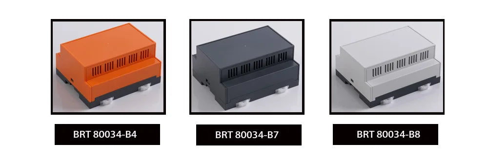 New Arrival ABS Smart Home Plastic Controller Enclosure PLC Electronics Plastic Sensor Enclosure Din rail box 105.6*86.81*48.4mm