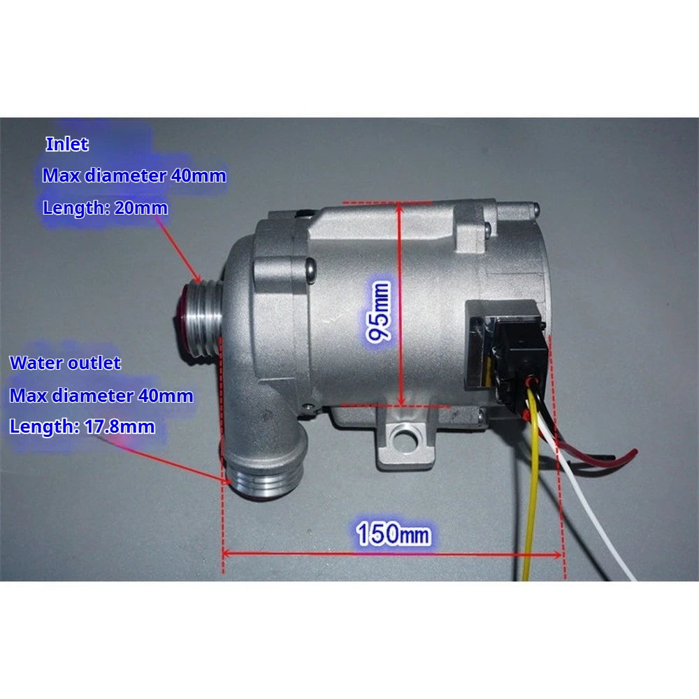12V 250W High Flow Brushless Centrifugal Water Pump Built-in Driver Auto Cooling Circulation Pump PWM Speed Control Water Pump