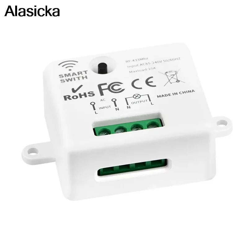433Mhz Smart Furniture Remote Control Single-way Wireless Remote Control Switch Small Volume Control  for Home Led Light Lamp