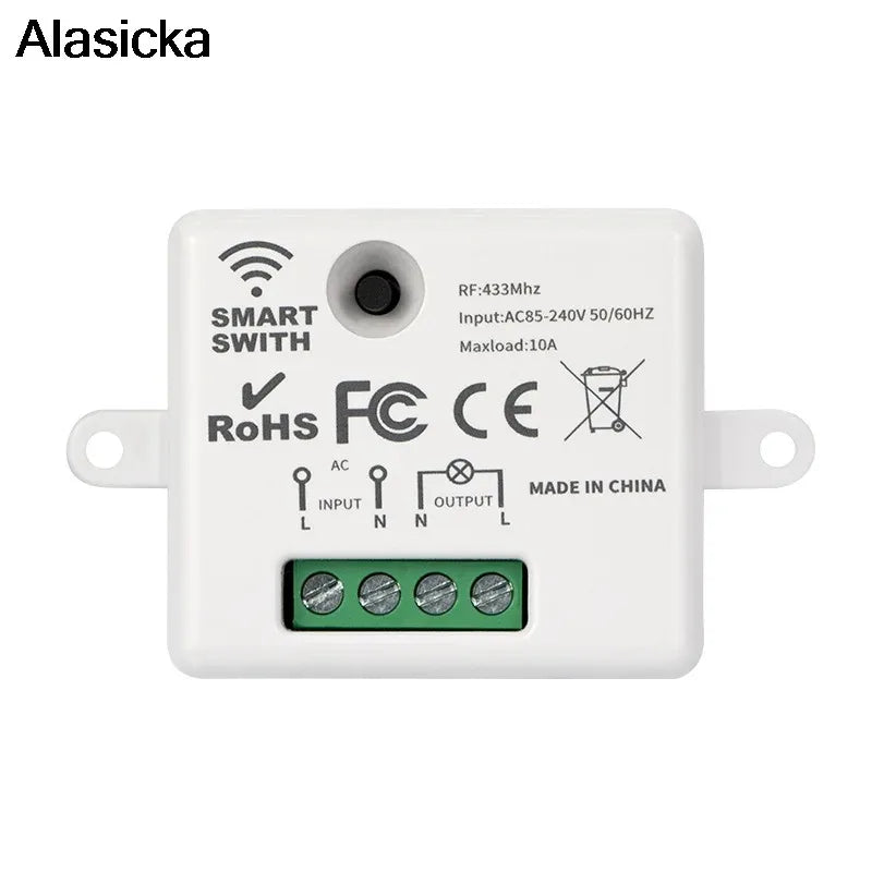433Mhz Smart Furniture Remote Control Single-way Wireless Remote Control Switch Small Volume Control  for Home Led Light Lamp