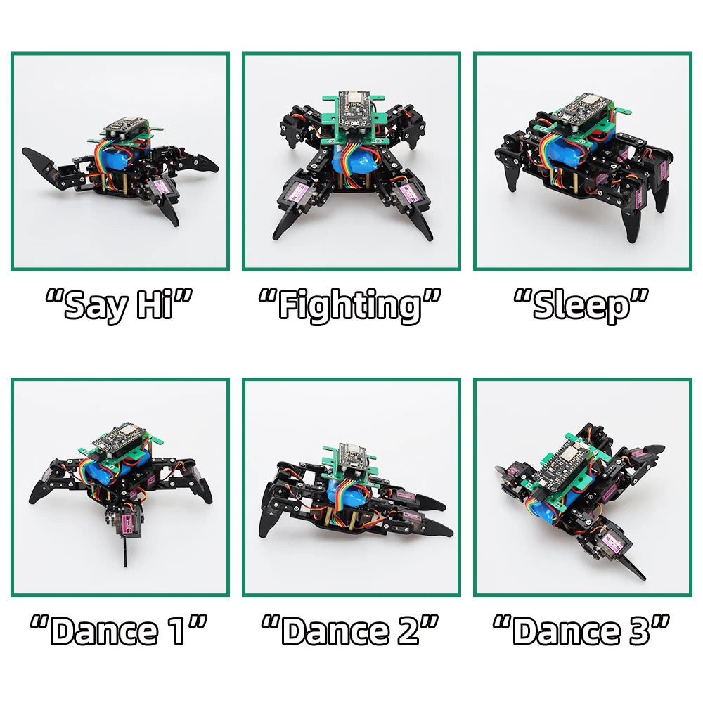 Spider Robotic Kits for Arduino Programming Professional ESP8266 Automation Robot Complete Educational Learning Electronic Kit