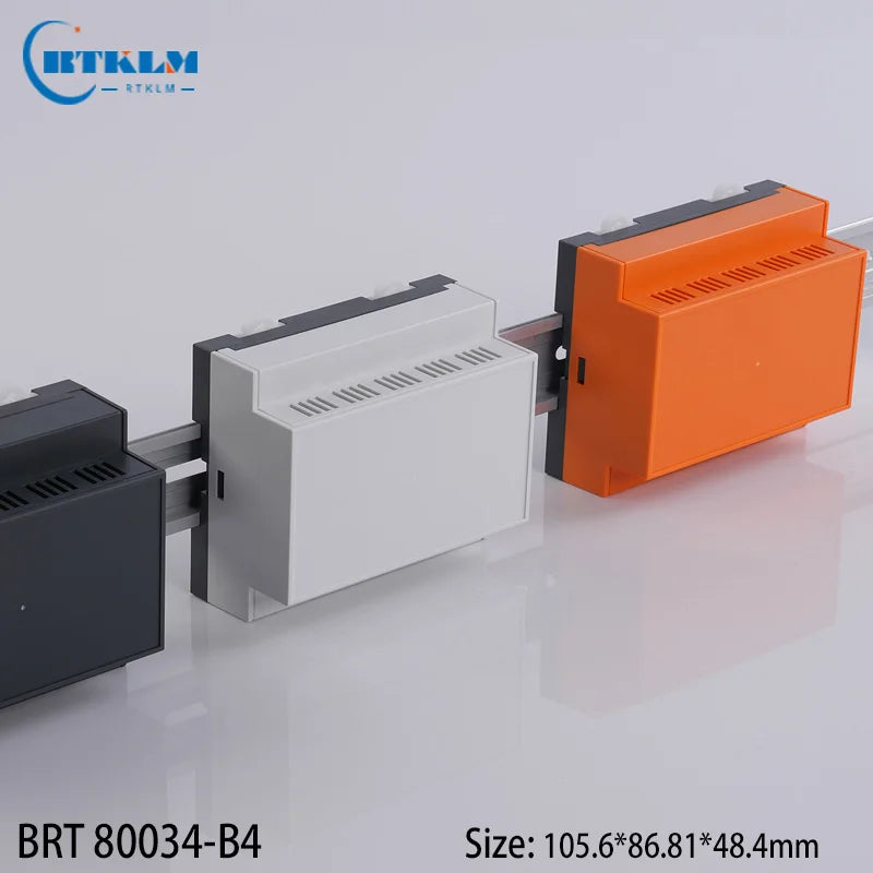 New Arrival ABS Smart Home Plastic Controller Enclosure PLC Electronics Plastic Sensor Enclosure Din rail box 105.6*86.81*48.4mm