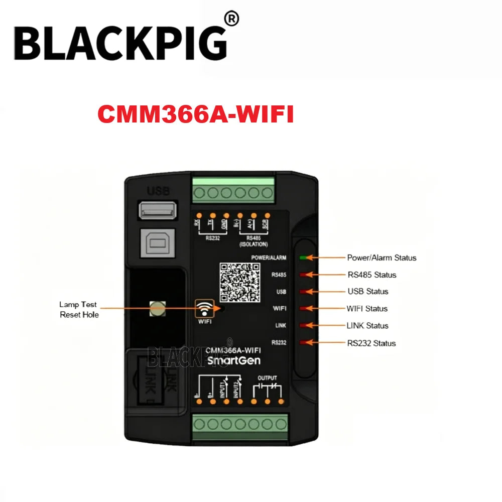 SmartGen Controller Communication Module CMM366A-ET Wired Ethernet CMM366A WIFI Cloud Server Internet Monitor Generator Parts