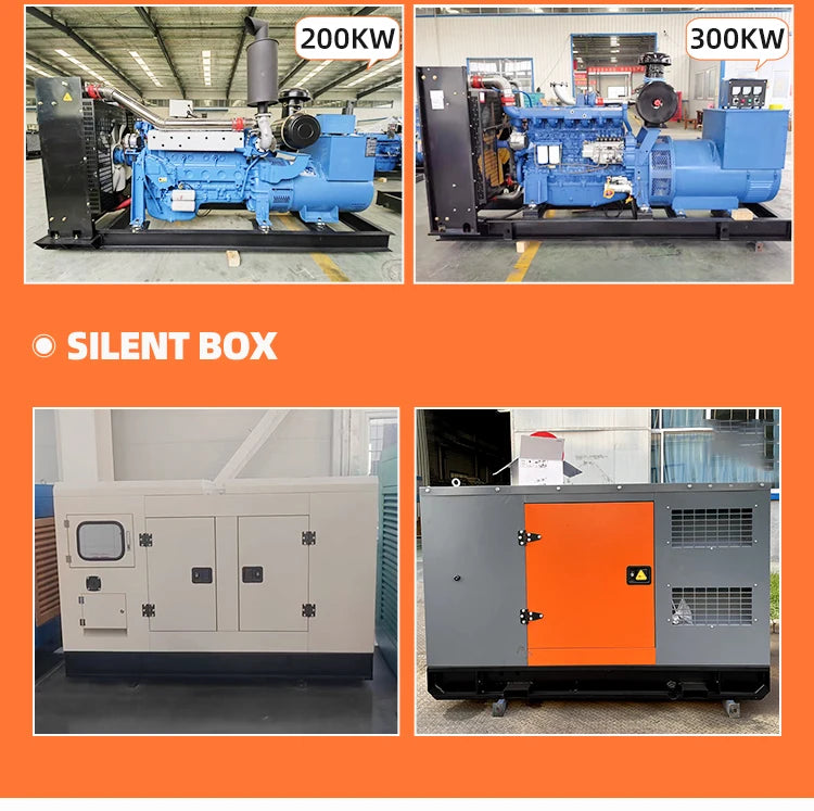 80kw Genset 100kva 200kva Generator Set 300kw 500kva 800kva Open Silent Type Diesel Generator Set Engine Manufacturer in China