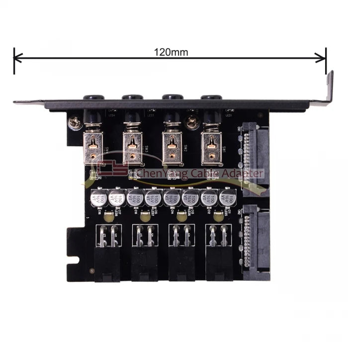 Hard Disk 4 Ports Control System Intelligent Control Management System HDD SSD Power Switch with PCI Bracket