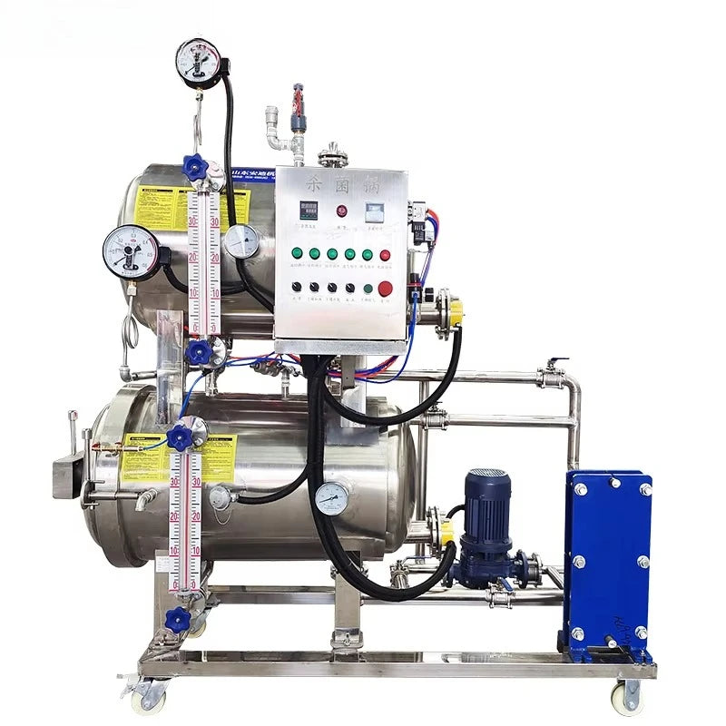 Professional Grade High Temp Sterilizer Commercial Pressure Retort for Food Preservation
