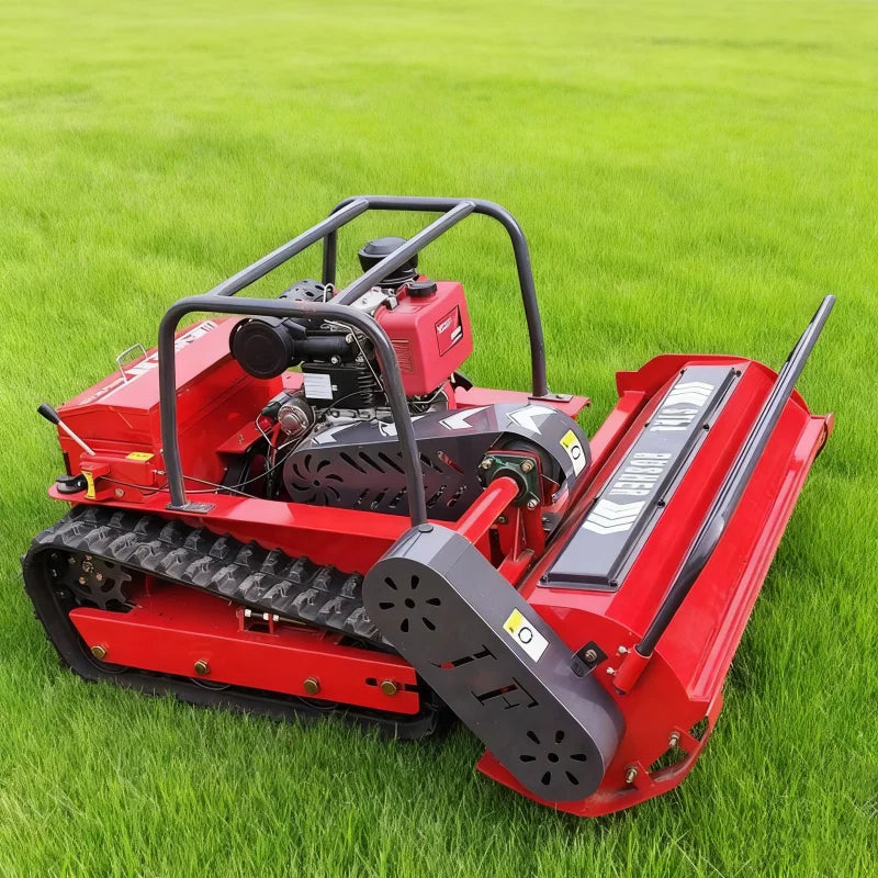 Customized Remote Controlled Robot Lawn Mower with Zero Rotation Track High Efficiency Lawn Mower CE EPA Certification