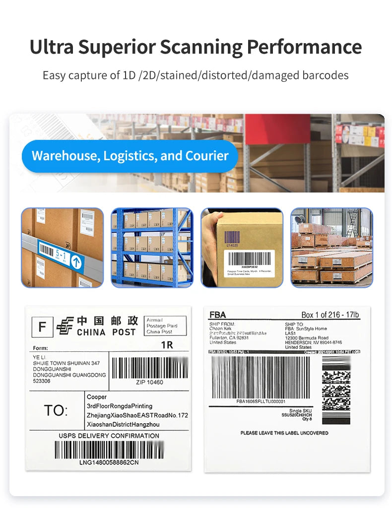 TC60 6 inch PDA Rugged Android Smart Terminal 2D Barcode Scanner with WIFI Bluetooth High Quality Mobile Industrial RFID
