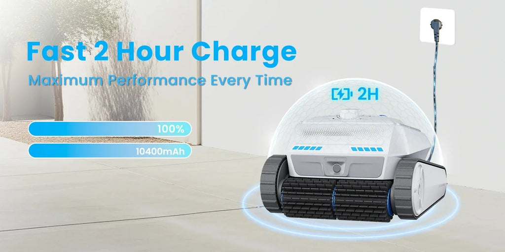 Swimming Pool Robot,PC200, Cordless Wifi,Cleaning Robot,APP Remote Control,Pool Vacuum,Smart Automatic Pool Vacuum Cleaner