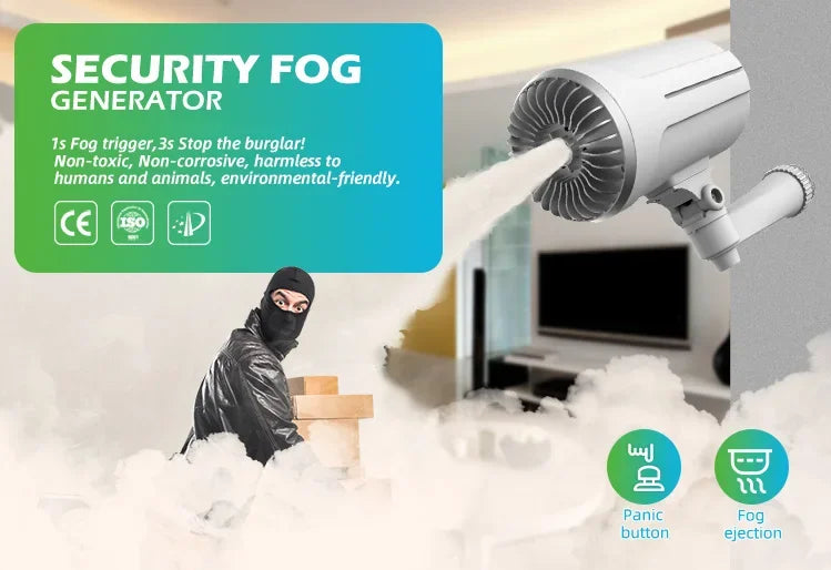Home Security Smart Fog Generator House Alarm System Professional Security Gadgets