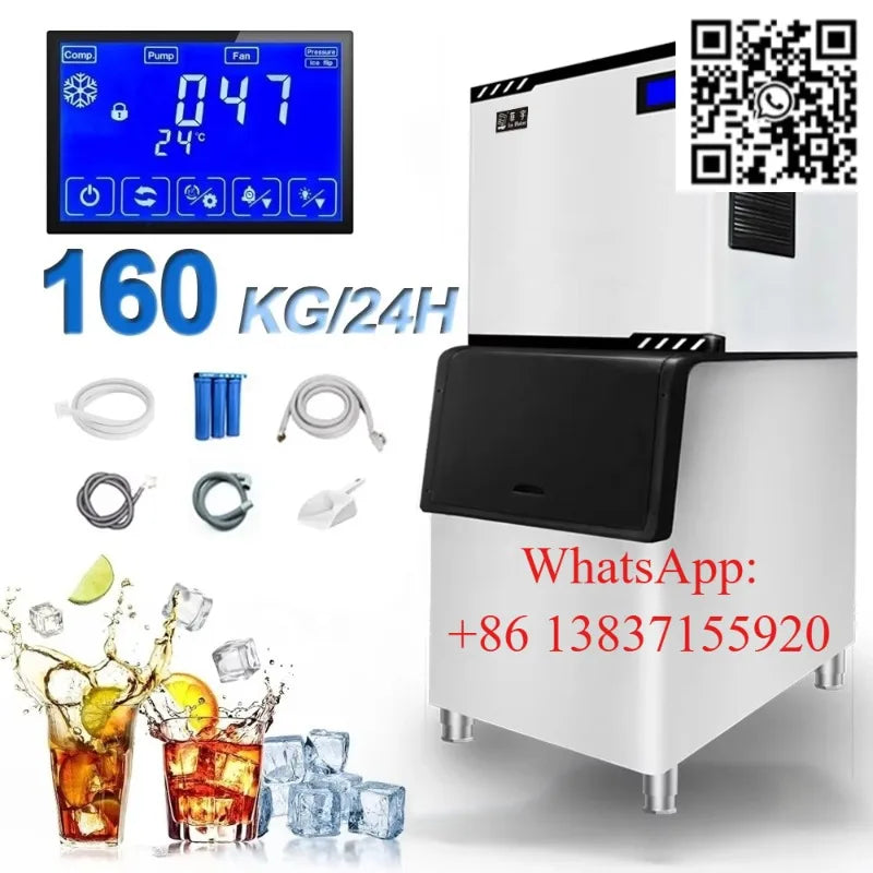 Custom Ice Making Commercial Machine Industrial Ice Cube Maker High Output Ice Cube Making Equipment