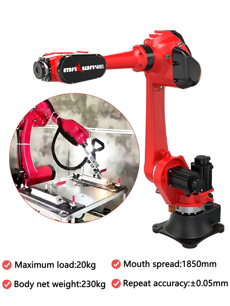 Maxwave Precision Robotic Arm – 6-Axis Servo Motor for High-Speed Manufacturing