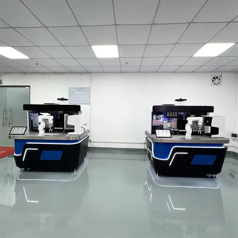 Customizable Appearance Auto Intelligent Coffee Robot Bar & Vending Machine Robotic Arm Commercial AI Smart Robot Barista Maker