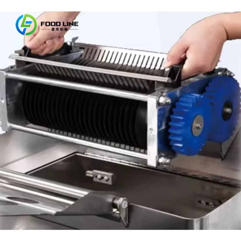 Customized Commercial Fully Automatic High-Efficiency Meat Cutter Machine for Meat Processing Plants with Core Motor Component