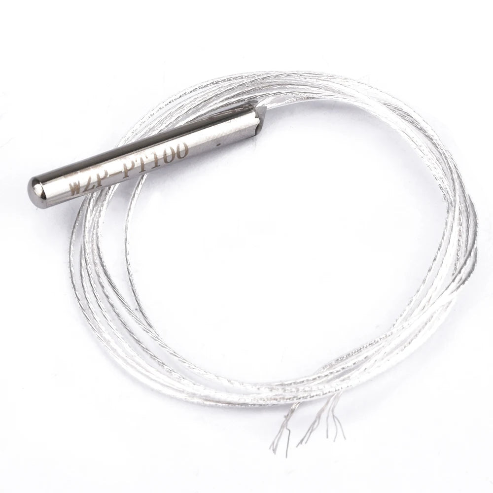 1/5x PT100 Temperature Sensor WZP-PT100 Platinum RTD Sensor Waterproof Temperature Sensing Probe for PID Temperature Controller