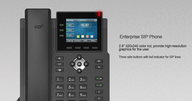 Fanvil Smart Business Office Network SIP Video Phone US Wireless WIFI Function 1080P Display Telephone Landline LCD Multimedia