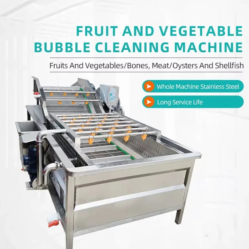 Customized Electric Automatic Commercial Bubble Cleaning Machine 304 Stainless Steel High Pressure Cleaning