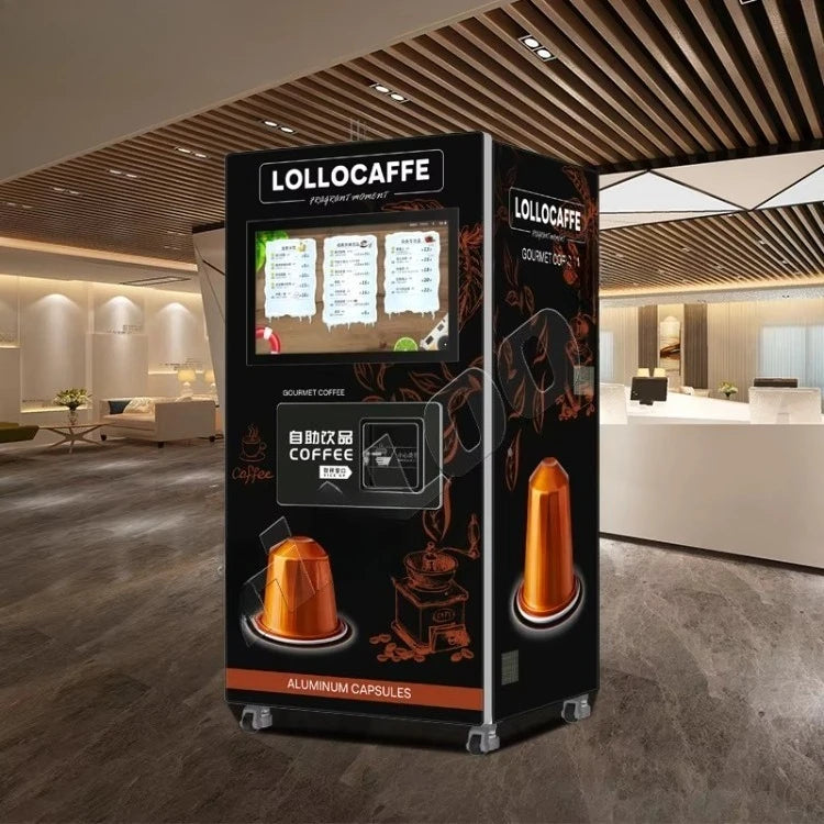 Fully Automatic Commercial Unmanned Self-Service Capsule Coffee Machine Hot Drink with SDK Function