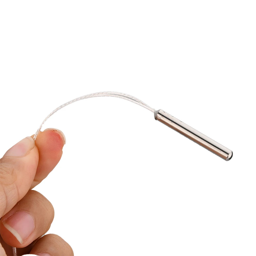 1/5x PT100 Temperature Sensor WZP-PT100 Platinum RTD Sensor Waterproof Temperature Sensing Probe for PID Temperature Controller