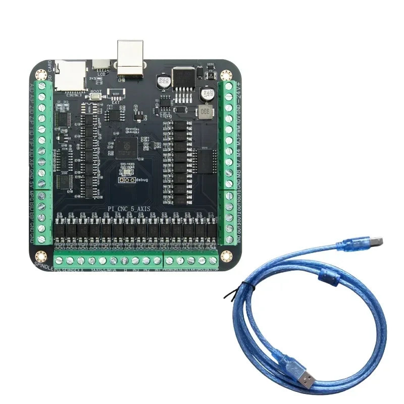 GRBLHAL CNC Controller Board 3/4/5 Axis RP2350  Industrial Isolated Laser Engraving Card Supports Offline Handwheel MPG