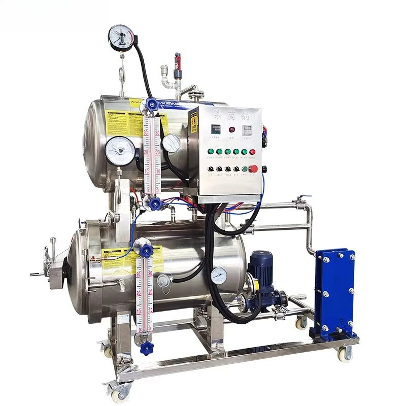Professional Grade High Temp Sterilizer Commercial Pressure Retort for Food Preservation