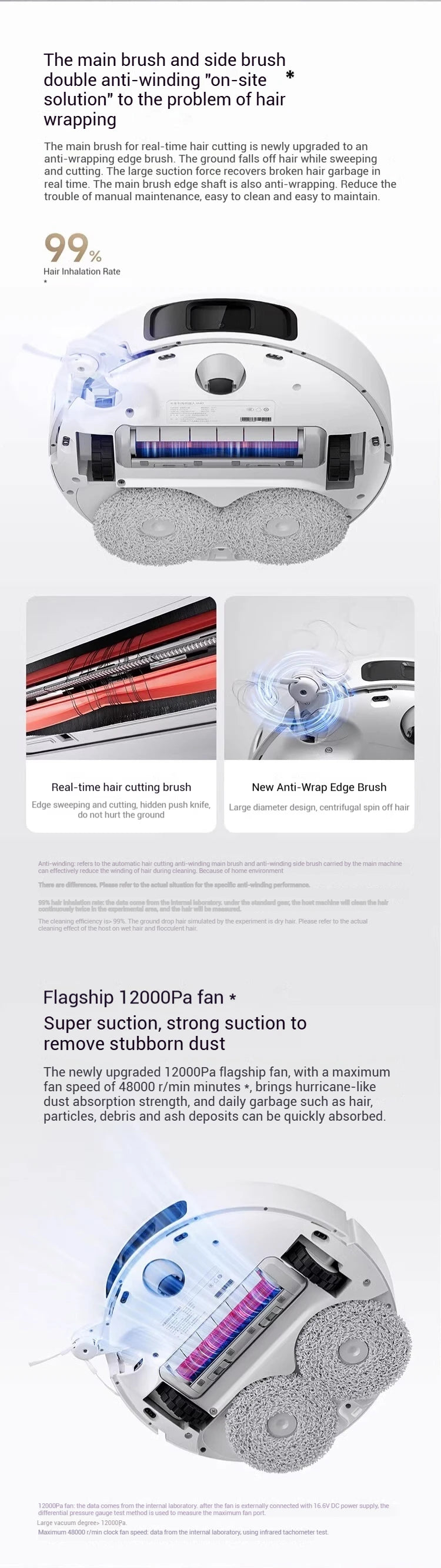 XIAOMI MIJIA M40 Robot Vacuum Cleaner,High-Precision Obstacle Avoidance,12Kpa Suction,Intelligent Mop Lift,LDS laser navigation