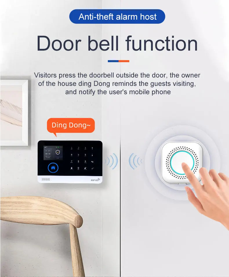 Smart Home Solar powered siren Tuya WIFI GSM Alarm System Wireless Smart Life APP 433MHz Safe Security Gap PIR Motion with Alexa