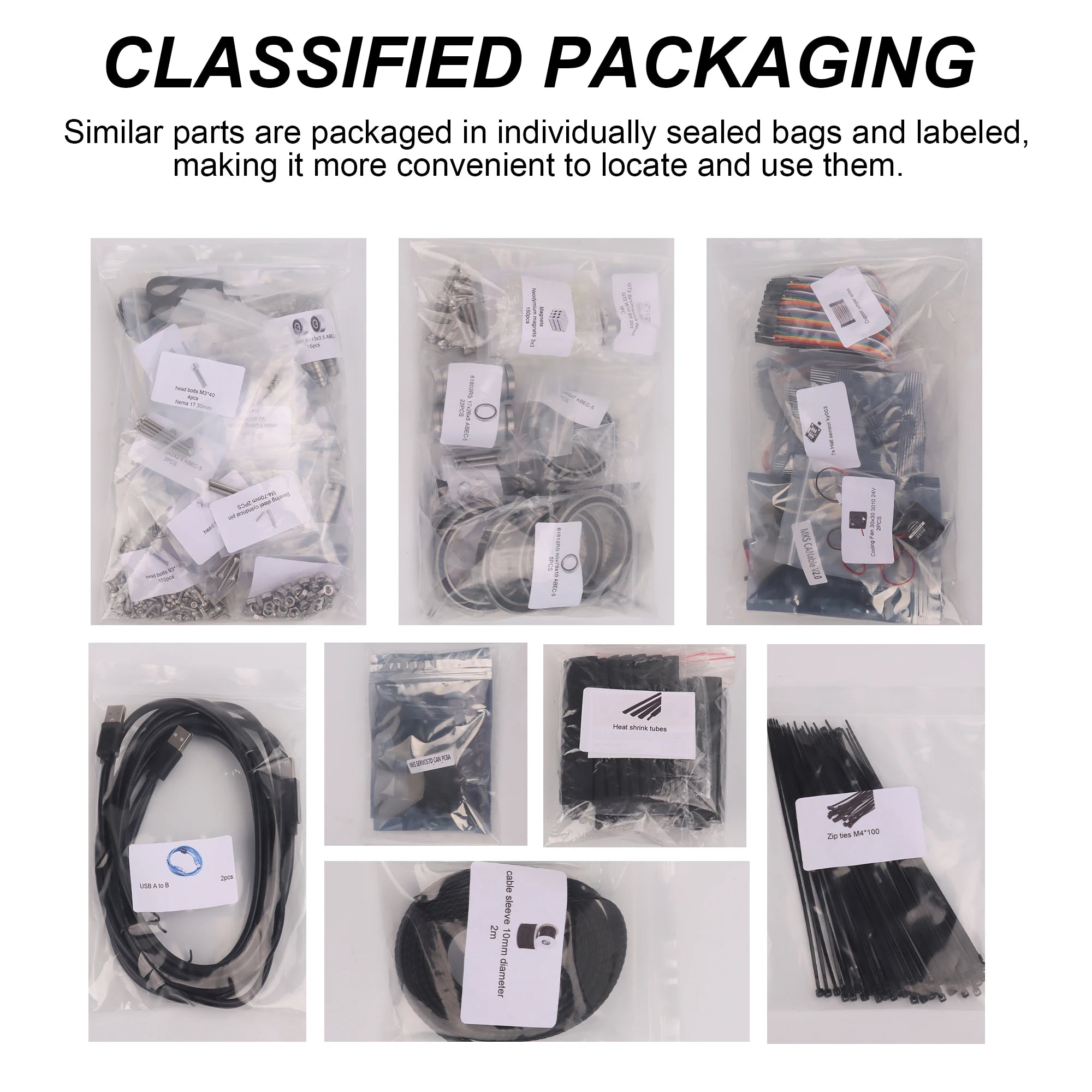 Premium Kit - Arctos V2.0 9.6 2025 Robotic Hardware Kit, Bearings, Motors, Actuators, Boards, Fasteners