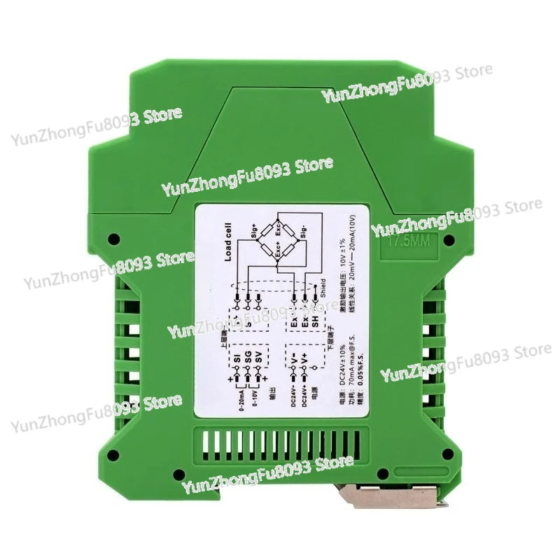 Precision Weighing Transmitter Strain Bridge Force Measurement Pressure Tension Millivolt MV Signal Amplifier 0-20mA ± 10V