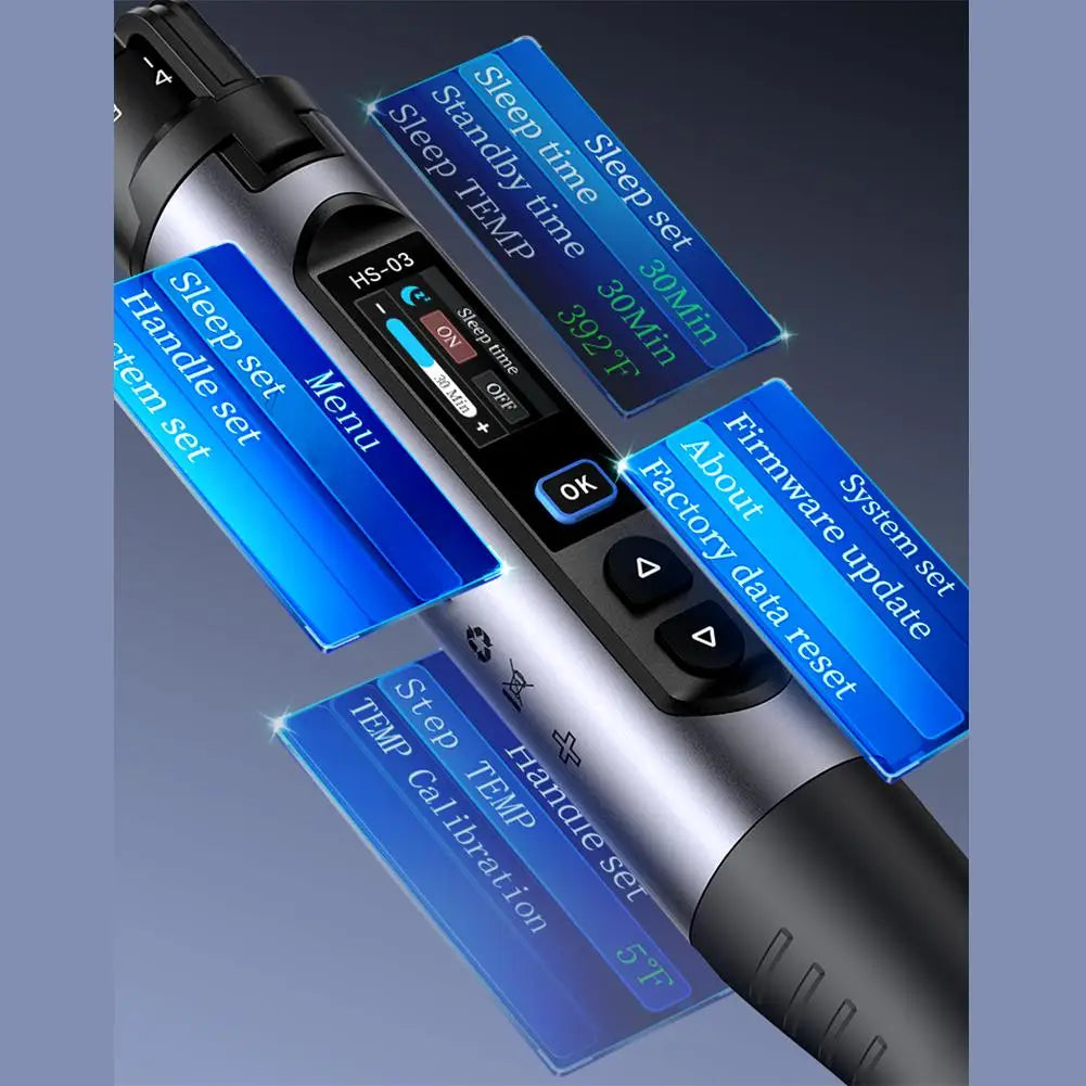 For FNIRSI HS-03 Wireless Electronic Maintenance Pen  Smart Thermal Tool With Auto Sleep Rechargeable TypeC Interfac