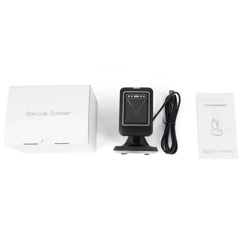 1D 2D Platform Scanner 2D Handfree Barcode 2D Scanner Desktop Barcode Reader Wired USB  Scanner QR Code PDF417 Code
