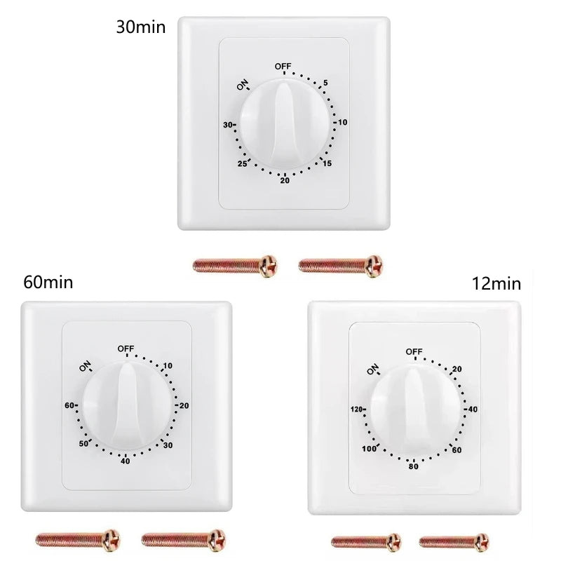Controller Mechanical Timer Switch AC 220V 30/60/120 Min Intelligent Timer Drop Shipping