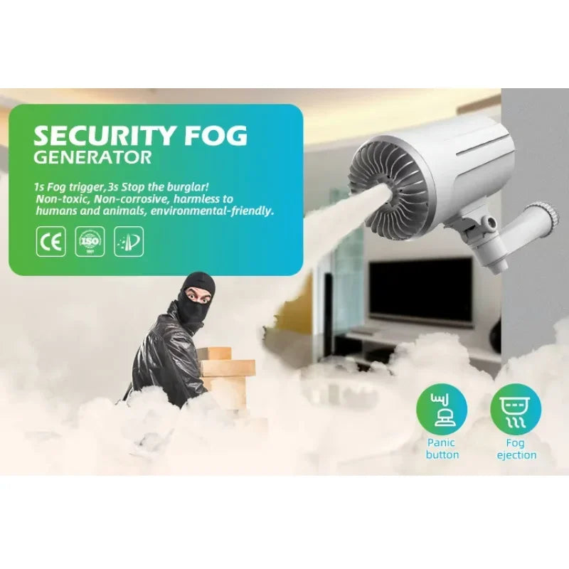 Home Security Smart Fog Generator House Alarm System Professional Security Gadgets