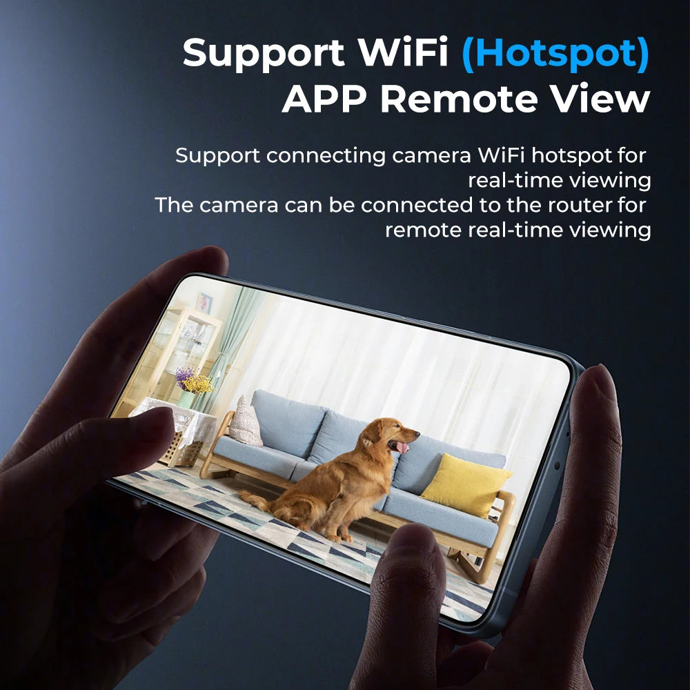 Smart Home Security Camera, Mobile Remote Camera, Mobile Remote Application, View Anytime and Anywhere, Housekeeper Assistant, W