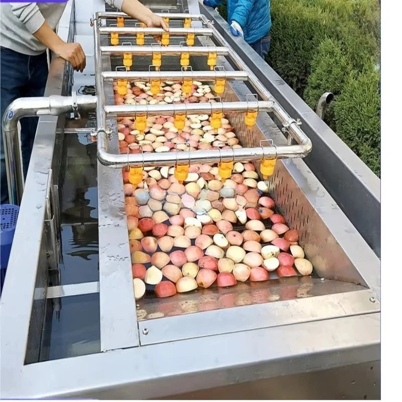 Customized Ozone Air Bubble Washing Machine Commercial Fruit Vegetable Cleaner High Efficiency Pesticide Removal Large Capacity