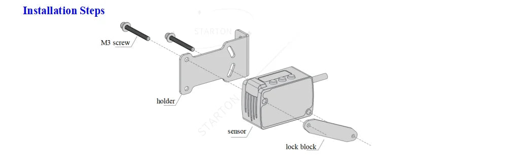 High Precision Distance Laser Ranging Displacement Sensors Square Laser Distance Detection Sensor for Cutting Machine