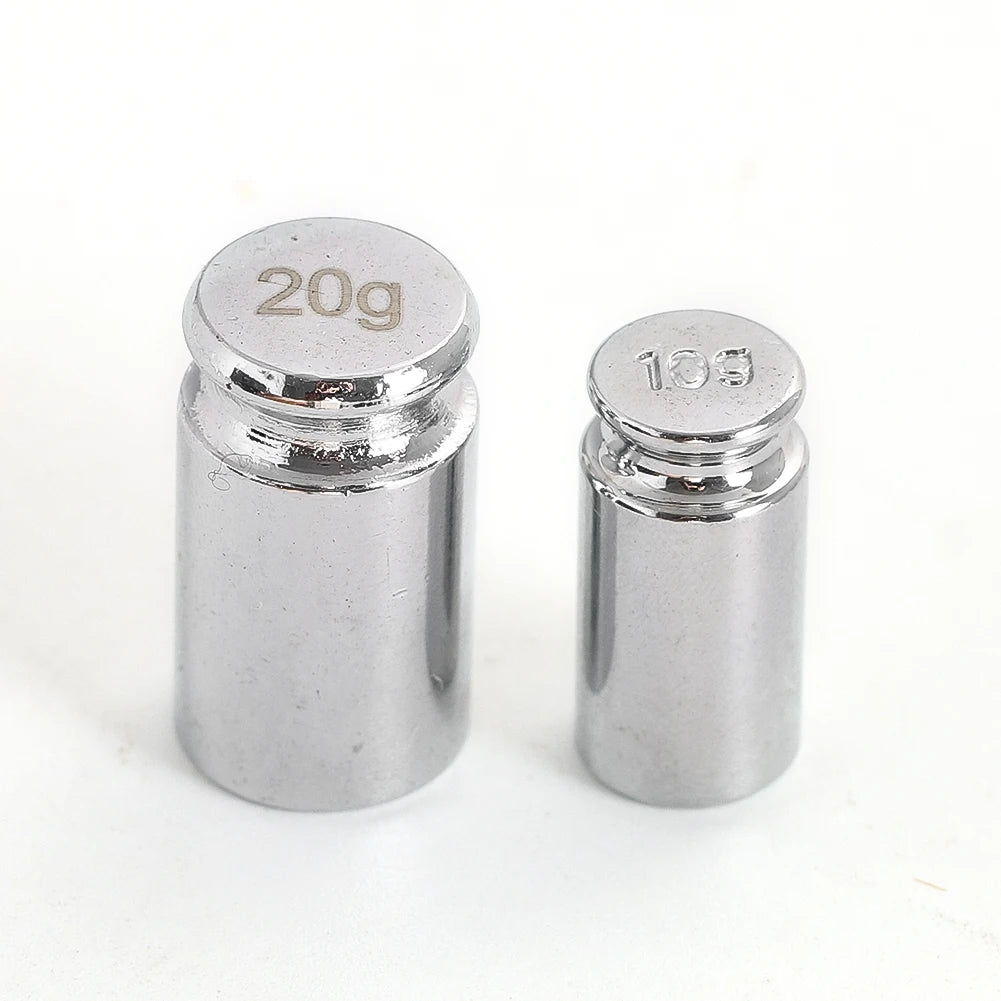 Precision Metal Calibration Weights Polished Steel Scale Test Weight Set Accurate Measuring Balance Accessories Lab Home Tools