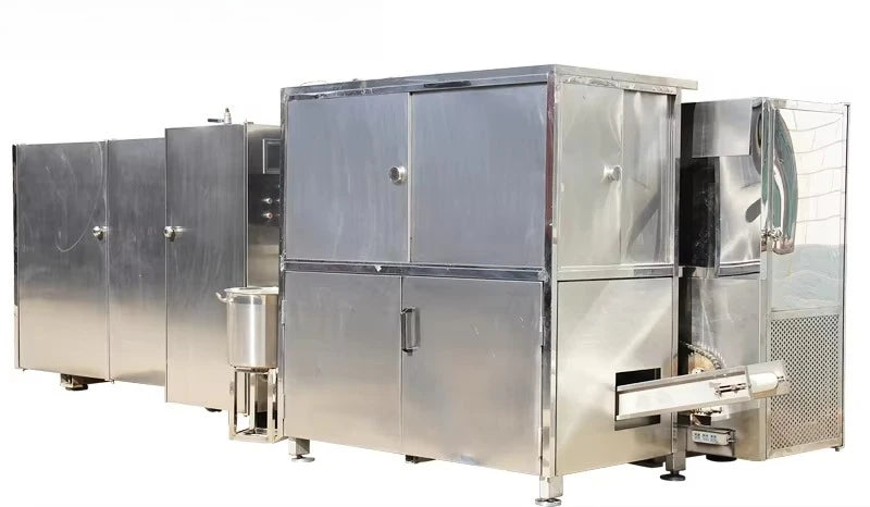 Customized Small Commercial Stroopwafel Line High Efficiency Ice Cream Cone Crispy Egg Roll Waffle Maker Top Selling
