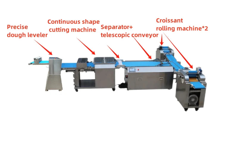 Customized Automatic Bread Making Machine Bakery Full Automatic Commercial Bread Production Line System