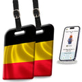 Smart Bag Security Tag - Belgium Flag [Pack 2]