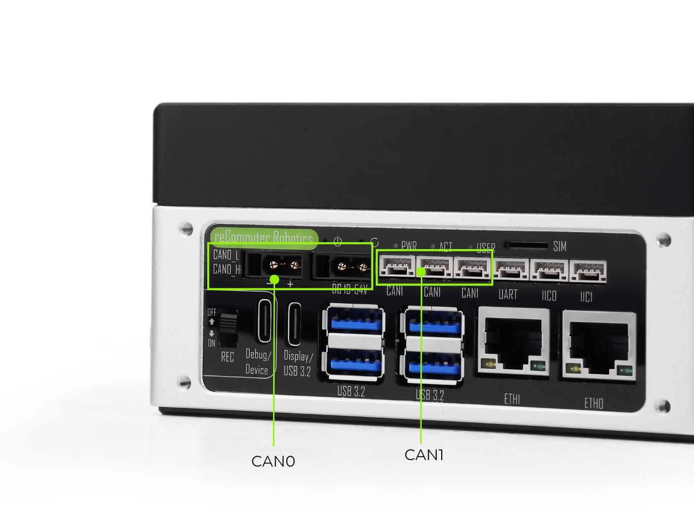 Robot Intelligent Edge AI Computer with NVIDIA Jetson Orin NX Super 16GB 157TOPS reComputer Robotics J4012 ,USB,Ethernet,CSI,CAN