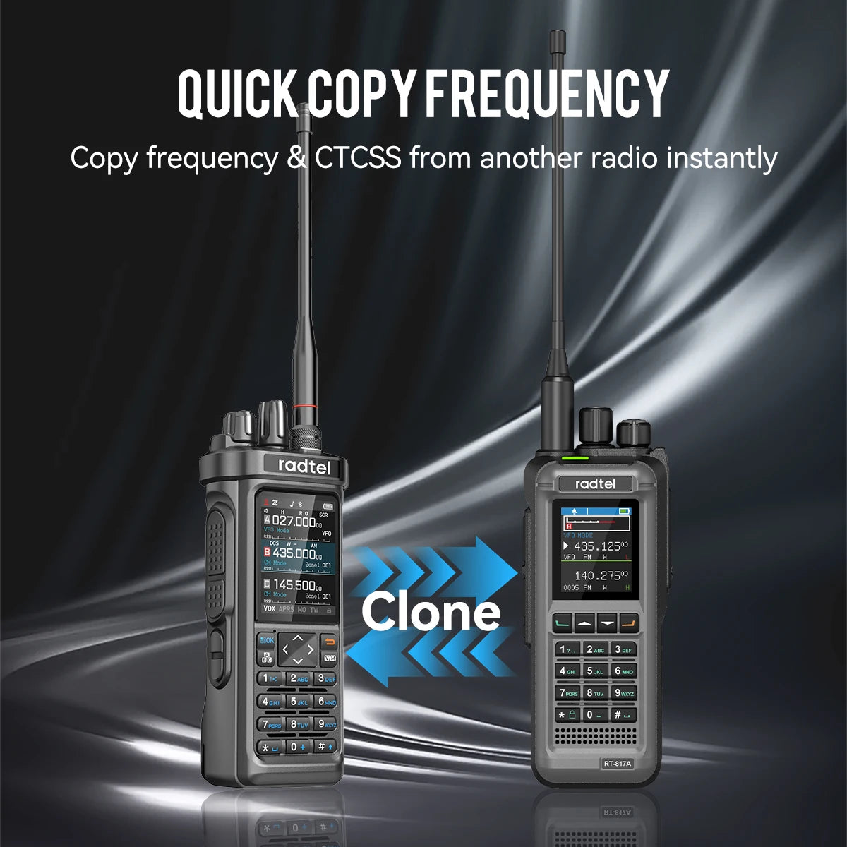 Radtel RT-950 PRO Walkie Talkie AM/FM/CB/LSB/USB/CW Receiver with GPS APRS 10W Bluetooth Phone Programming Ham Radio RT-950PRO - Image 11