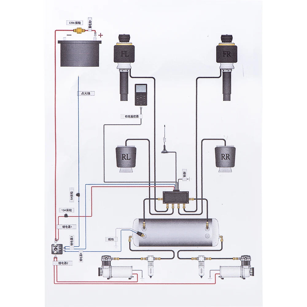 Air Suspension Control System 5-segment memory Top Grade Professional Electronic Pneumatic Controller Support Mobile App Control - Image 6