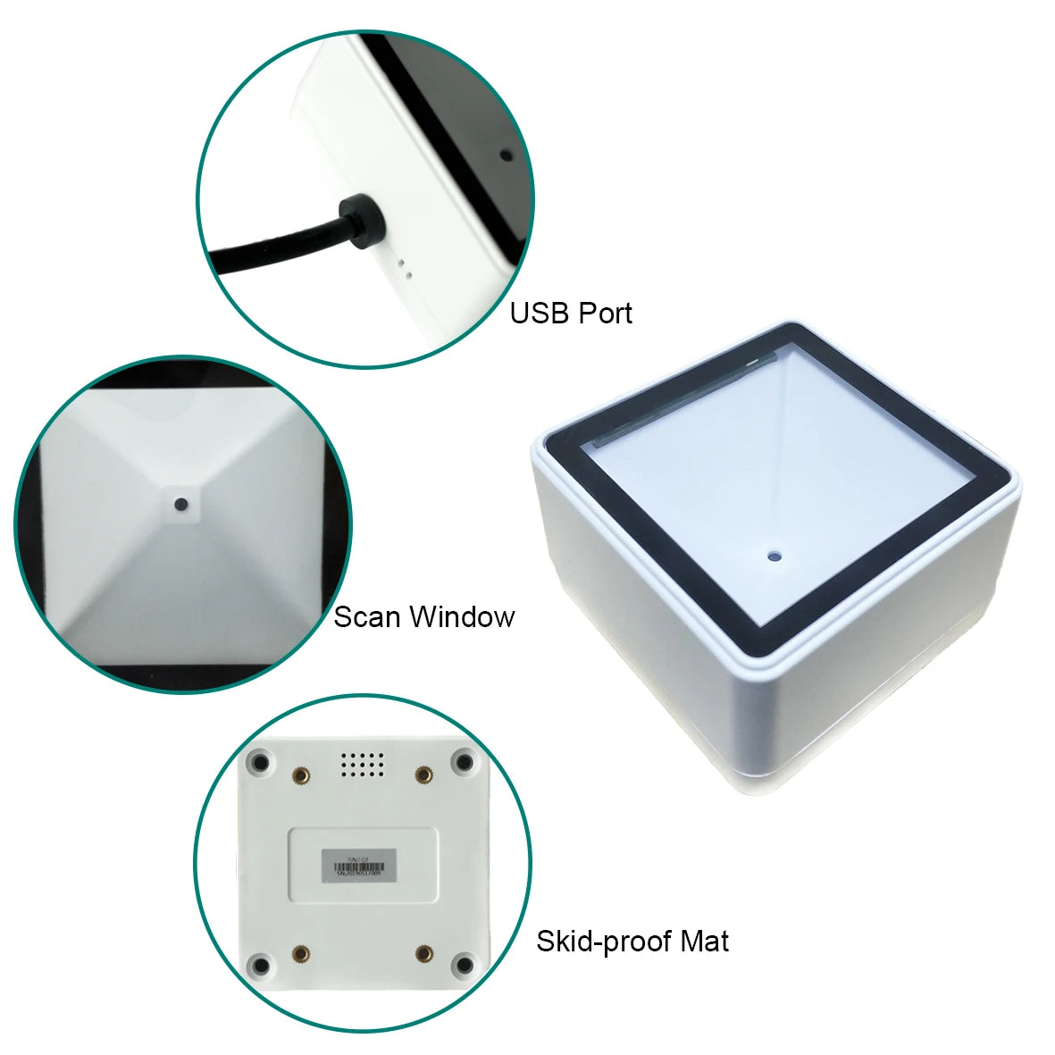 TEKLEAD Embedded 2D Barcode Scanner Module Wired USB Mini Size 1D QR Code Reader Easy to Install - Image 4
