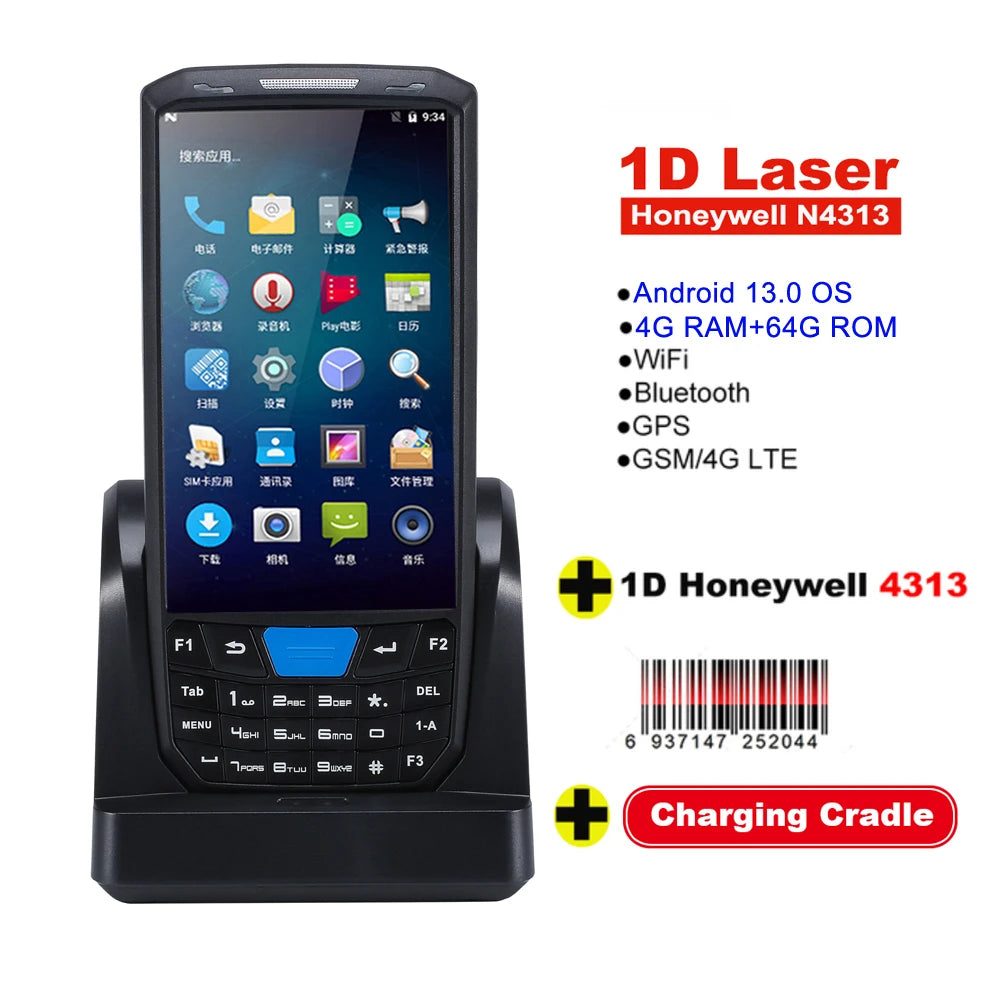RUGLINE PDA Android Handheld Terminal Honeywell Barcode Scanner 1D 2D QR Portable Data Collector Terminal Device With 4G NFC - Image 23