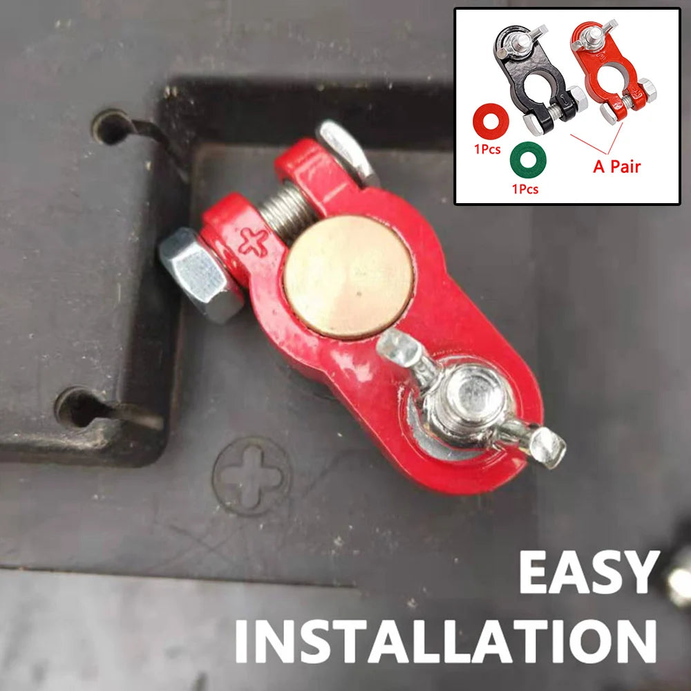 Car Battery Terminal Connectors Quick Releas Top Post Connector Pole Heavy-duty Clamp Clip Terminal Pile Head for Caravan Boat - Image 6