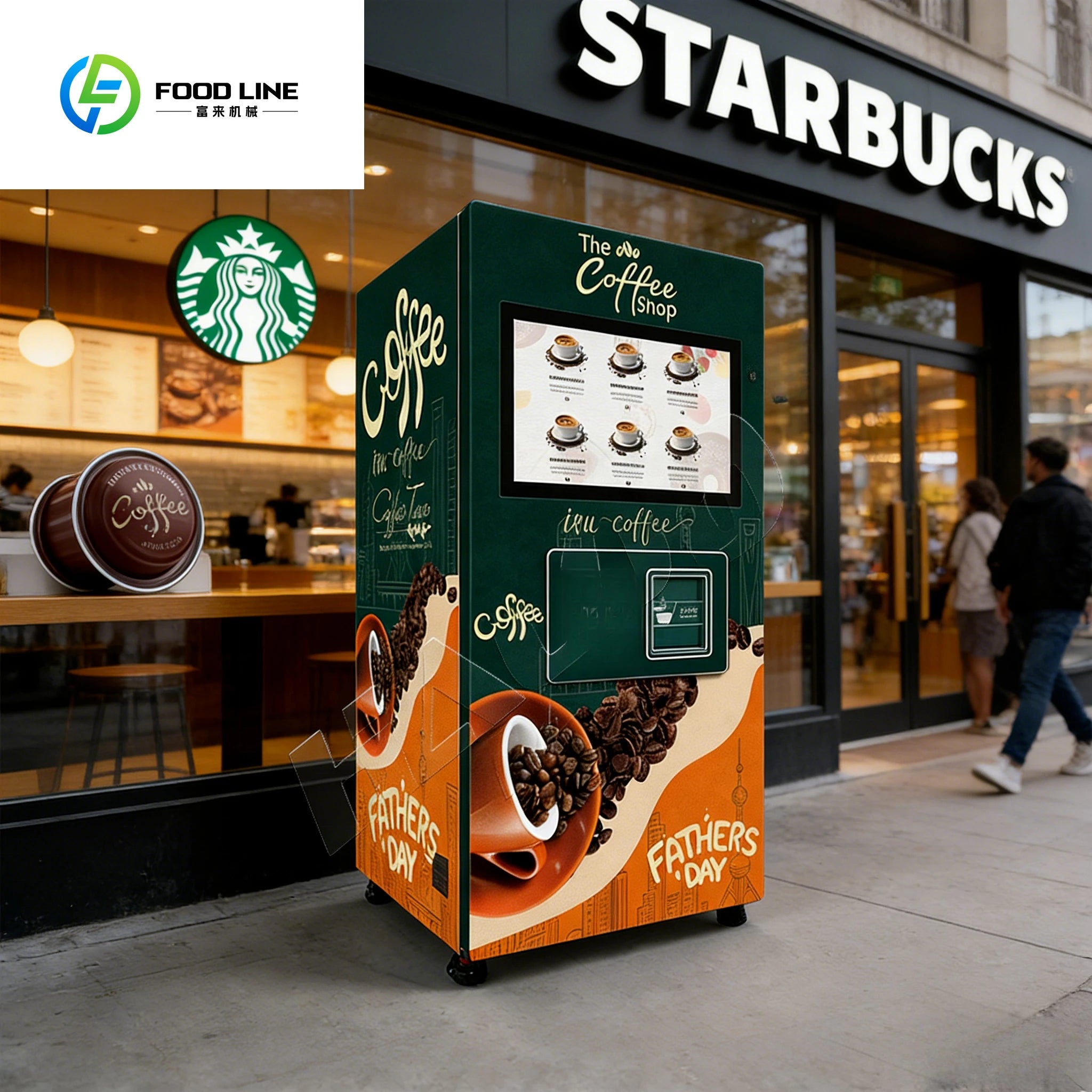 Fully Automatic Commercial Unmanned Self-Service Capsule Coffee Machine Hot Drink with SDK Function - Image 2