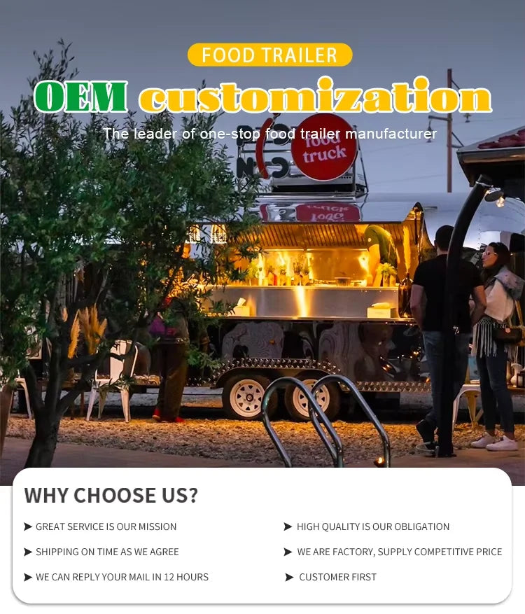 Commercial Food Truck Trailer Fully Equipped Multifunction Mobile Kitchen Customized - Image 8